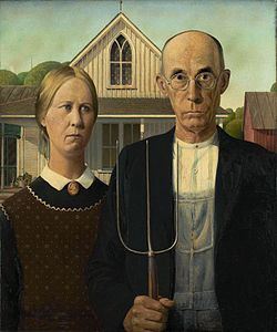 Kimball Farmers Day Event - American Gothic by Wood