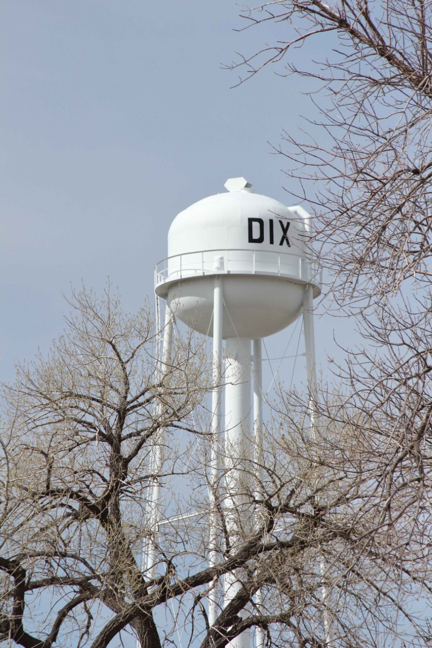 Dix Cemetery and Flag Row